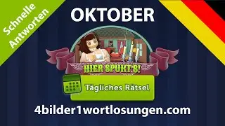 Tägliches Rätsel 🇩🇪 Oktober 2023 4 Bilder 1 Wort ❤️ Hier Spukt's! Antworten!