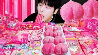 ASMR MUKBANG | 직접 만든 갤럭시 꿀젤리 핑크 디저트 아이스크림 먹방 & 레시피 DESSERT GALAXY HONEY JELLY CANDY