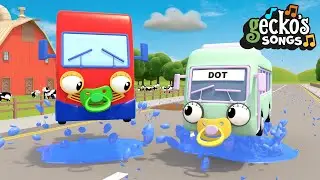 Rain Rain Go Away | Nursery Rhymes & Kids Songs | Geckos Garage | Baby Trucks For Children