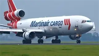 PURE MD-11 POWER!✈ What an Amazing Trijet Sound! MD-11F, Martinair, Lufthansa Cargo, UPS, FedEx