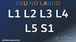 L1 L2 L3 L4 L5 S1 - DEU NO LAUDO do exame de coluna