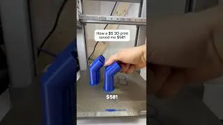 $5 3D print saved me $581. 