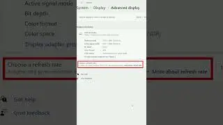 Change Your Display's Refresh Rate in Windows 11