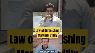 Law of Diminishing Marginal Utility #shorts #economics #economy