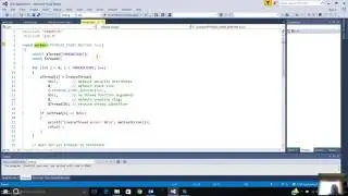 windows multi-threading in C in 5 min