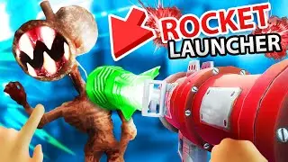 BABY BUILDS a ROCKET LAUNCHER to KILL SIREN HEAD!?!! (Baby Hands VR)