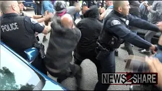 Protesters fight over Pride Month, three arrested, outside School Board meeting in Glendale CA