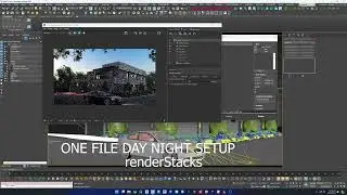 renderStacks for day night render setup