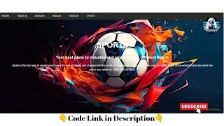 How to make a Sports Website Using Html , CSS and JavaScript