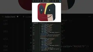 Day 012 - 🤯CSS Deadpool x Wolverine macOs icon inspired in svg clip-path  #coding #webdevelopment