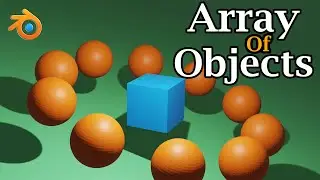 Array Modifier In Blender | Create An Array Of Objects Or Linked Objects | Blender Eevee & Cycles