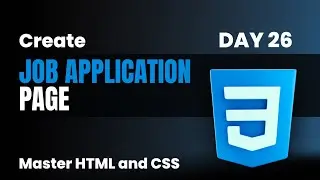 Create Job Application Website Project Using Html and Css #html #css #cssprojects