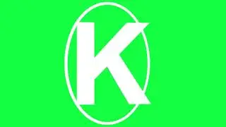 The Letter K Logo Loop Green Screen Chroma Animation