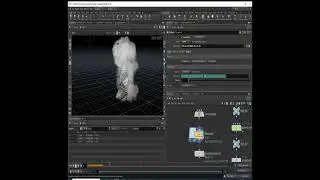 satisfying animation fire smoke simulation made in Houdini and blender breakdown