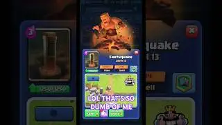 That's so dumb of me guys🤡🤡😂😂 #clashroyale #clashroyalehighlights #clashroyalememes