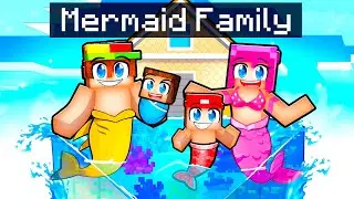 Having a MERMAID FAMILY in Minecraft!