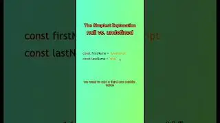 Null vs undefined - the simplest explanation 