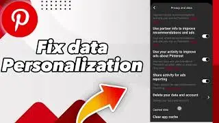 How to fix data personalization on Pinterest