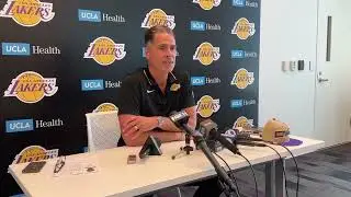 Rob Pelinka on the Lakers drafting Bronny James Jr. with the No. 55 pick