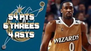 Gilbert Arenas 54 pts 6 threes 4 asts vs Suns 06/07 season