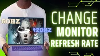 HOW TO CHANGE MONITOR REFRESH RATE (HZ) WINDOWS 10, 11 IN LESS 1 MINUTE