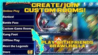 How to play custom room and ranked matches with friends | Brawlhalla mobile ( Android , iOS )