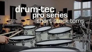 Introducing the new drum-tec pro series short stack toms, played with a Roland TD-30 sound module