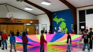 PE Parachute Game - Merry Go Round