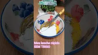 lanche rápido de frigideira SEM TRIGO #shorts #receitas