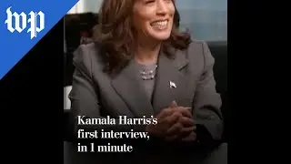 Kamala Harriss first interview, in 1 minute