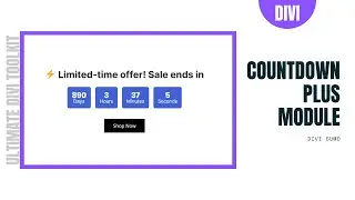 Countdown Plus Module for Divi | Divi Sumo