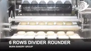 6 Rows Dough Divider Rounder Machine with Traying System ║ Bakery Machines and Equipment