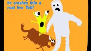 The alphabet for kids. Letter Y: YOGA YETI