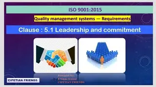 Clause 5.1.1 Leadership and Commitment ||ISO 9001:2015|| ISO 9001:2015 Clause 5.1.1 explained