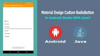 Material Design Custom RadioButton in 📱 Android 📱 Studio with Java