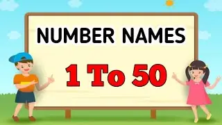 1 to 50 Spelling !! Numbers Name 1 to 50 with spelling | One To Fifty Spelling in English ||