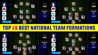 Top 15 Best National Team Formations In eFootball 2024 Mobile