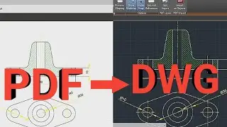 Insert PDF in AutoCAD DWG | AutoCAD tutorial ⏩