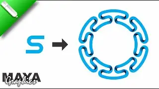 How to design 3d swirl border design in coreldraw | Fit Object to Path in Coreldraw | Maya Graphics