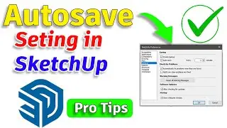 How to setting up autosave option in SketchUp | change autosave in SketchUp | sketchup tutorial