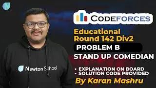 Educational Codeforces Round 142 Div 2 | Problem B : Stand Up Comedian Solution | Explanation + Code