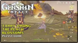 Genshin Impact Explore: Tarry Among the Peach Blossoms Puzzle