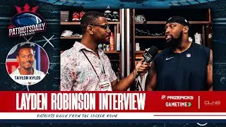 Patriots Rookie Guard Layden Robinson Takes PRIDE in Finishing Blocks | EXCLUSIVE INTERVIEW