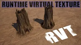 Runtime virtual texture RVT  in unreal engine 5