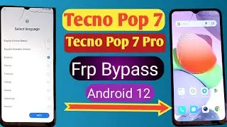 Tecno Pop 7 Frp Bypass Android 12|Tecno BF6 Frp Bypass Google account