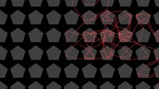 A lighthouse beam in a grid of pentagonal prisms | Ray Optics & Ray Tracing | Physics Simulations