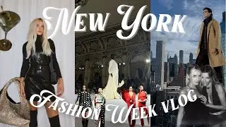 NYFW: week in my life at new york fashion week vlog!! 🪩🚕