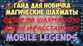 ГАЙД НА ШАХМАТНУЮ ДОСКУ И РАССТАНОВКУ ГЕРОЕВ В МАГИЧЕСКИХ ШАХМАТАХ МОБАЙЛ ЛЕГЕНДС///MAGIC CHESS MLBB