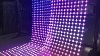 P40 LED Pixel Dot Nodes Curtain Light, Flexible LED Mesh Screen for Building Façades or Stadium Roof