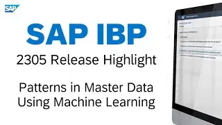 Discover Patterns in Master Data Using Machine Learning | SAP IBP 2305 Release Highlight